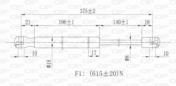 Cilindro OPEN PARTS GSR6076.00