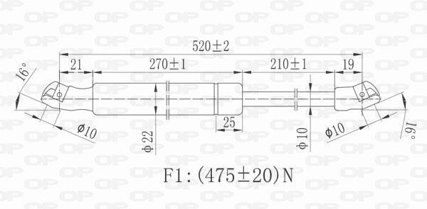 Cilindro OPEN PARTS GSR6084.00