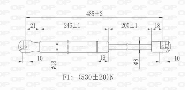 Cilindro OPEN PARTS GSR6101.00
