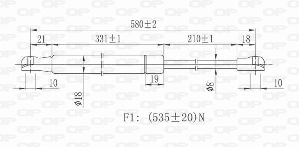 Cilindro OPEN PARTS GSR6174.00