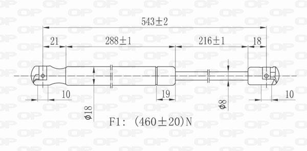 Cilindro OPEN PARTS GSR6180.00