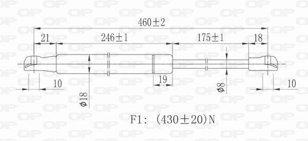 Cilindro OPEN PARTS GSR6206.00