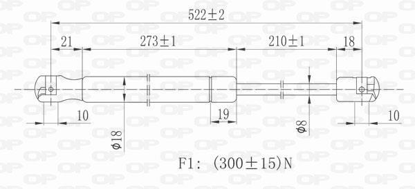 Cilindro OPEN PARTS GSR6360.00