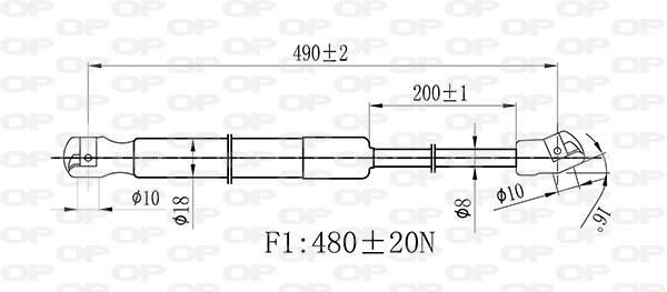 Cilindro OPEN PARTS GSR6444.00