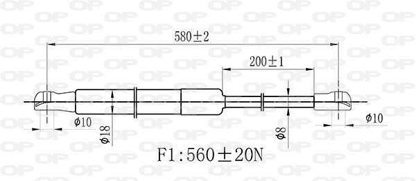 Cilindro OPEN PARTS GSR6445.00