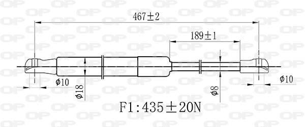 Cilindro OPEN PARTS GSR6470.00