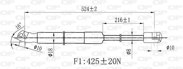 Cilindro OPEN PARTS GSR6483.00