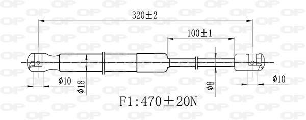 Cilindro OPEN PARTS GSR6507.00