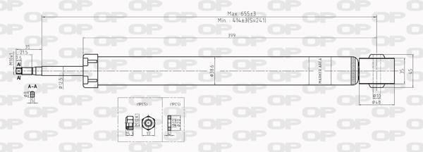 Amortiguador OPEN PARTS ref. SAB8014.32