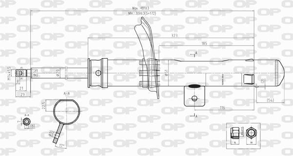 Amortisseur OPEN PARTS ref. SAB8110.31