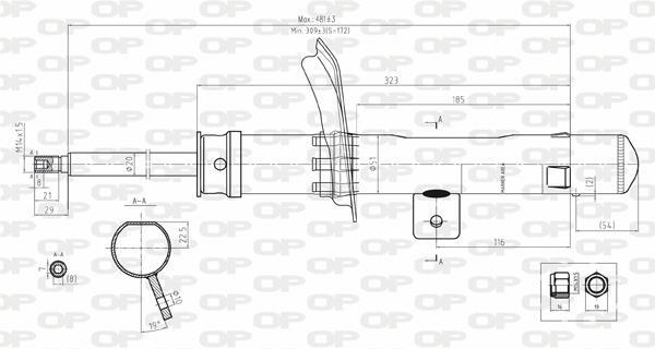 Amortisseur OPEN PARTS ref. SAB8111.31