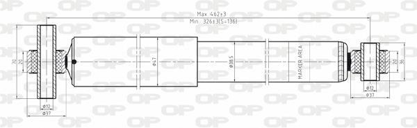 Amortecedor de choques OPEN PARTS ref. SAB8120.32