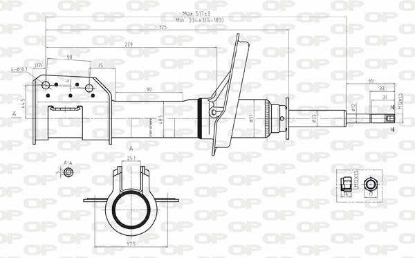 Amortiguador OPEN PARTS ref. SAB8157.31