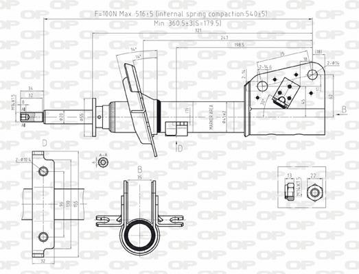 Amortisseur OPEN PARTS ref. SAB8173.31