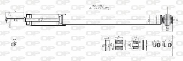 Amortiguador OPEN PARTS ref. SAB8192.32