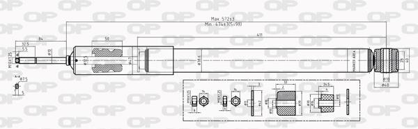 Amortisseur OPEN PARTS ref. SAB8228.32