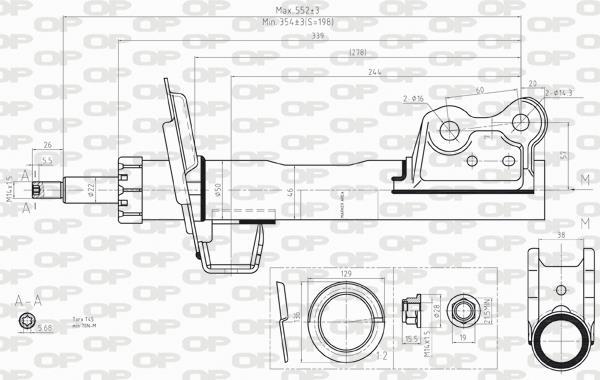 Amortisseur OPEN PARTS ref. SAB8251.31