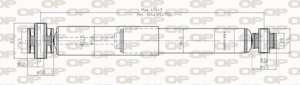 Amortecedor de choques OPEN PARTS ref. SAB8260.32