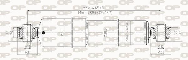 Amortecedor de choques OPEN PARTS ref. SAB8263.32