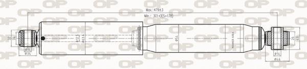 Amortecedor de choques OPEN PARTS ref. SAB8284.32
