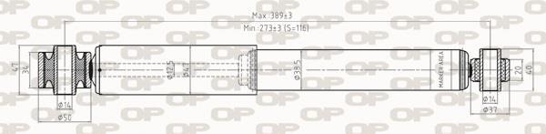 Amortiguador OPEN PARTS ref. SAB8286.32