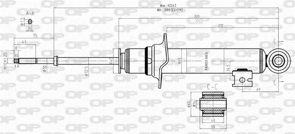 Amortisseur OPEN PARTS ref. SAB8333.31