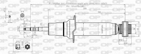 Amortecedor de choques OPEN PARTS ref. SAB8334.32