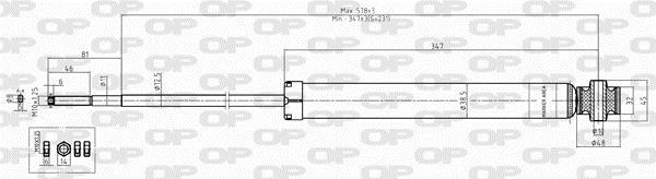 Amortecedor de choques OPEN PARTS ref. SAB8345.32