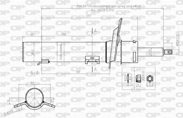 Amortisseur OPEN PARTS ref. SAB8347.31