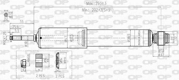 Amortisseur OPEN PARTS ref. SAB8356.11