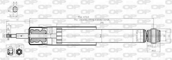 Amortecedor de choques OPEN PARTS ref. SAB8361.32