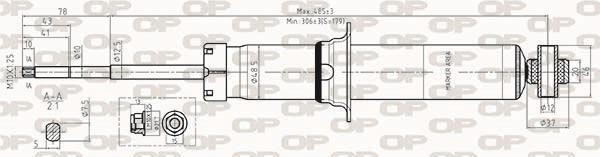Amortecedor de choques OPEN PARTS ref. SAB8382.32