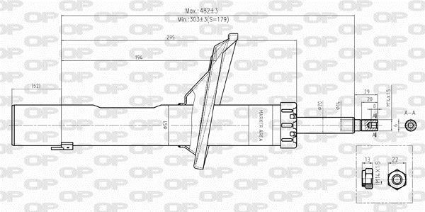Amortisseur OPEN PARTS ref. SAB8395.11