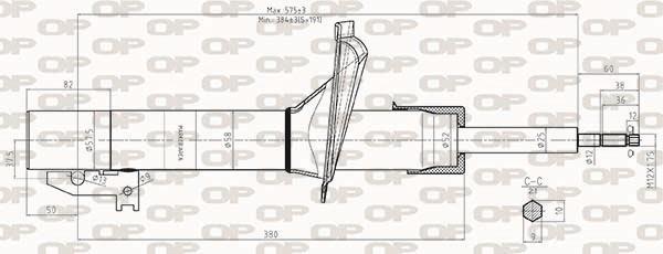 Amortecedor de choques OPEN PARTS ref. SAB8412.31