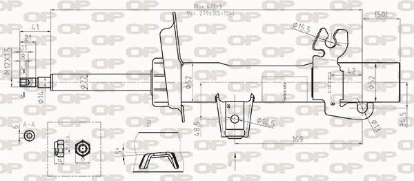 Amortisseur OPEN PARTS ref. SAB8509.31