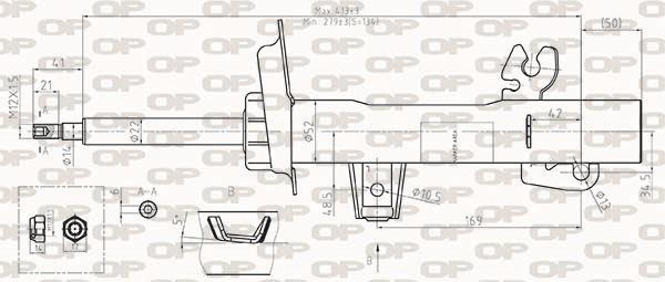 Amortisseur OPEN PARTS ref. SAB8510.31