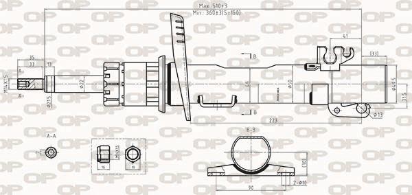 Amortiguador OPEN PARTS ref. SAB8519.31