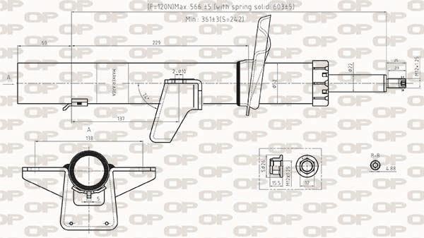 Amortisseur OPEN PARTS ref. SAB8535.32
