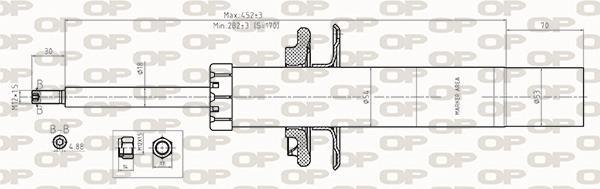 Amortisseur OPEN PARTS ref. SAB8562.31