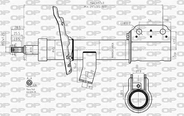 Amortecedor de choques OPEN PARTS ref. SAB8605.31