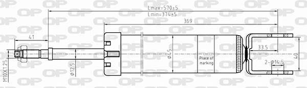 Amortecedor de choques OPEN PARTS ref. SAB8634.32