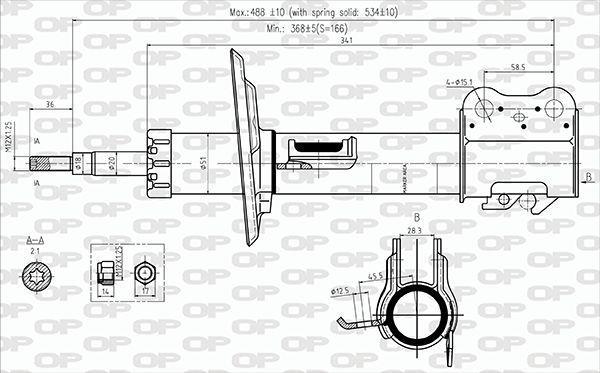 Amortisseur OPEN PARTS ref. SAB8690.31