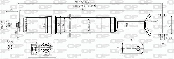 Amortiguador OPEN PARTS ref. SAB8693.31