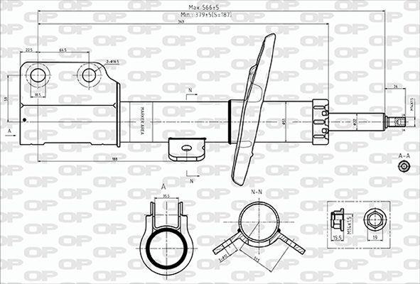 Amortisseur OPEN PARTS ref. SAB8703.31