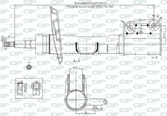 Amortisseur OPEN PARTS  ref. SAB8716.31