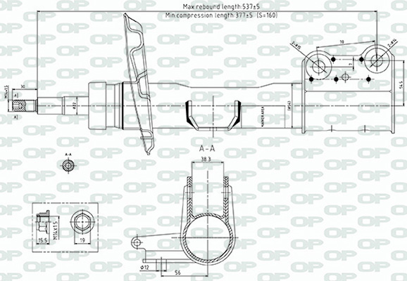 Amortisseur OPEN PARTS  ref. SAB8717.31