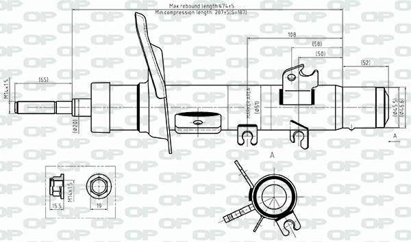 Amortisseur OPEN PARTS  ref. SAB8718.31