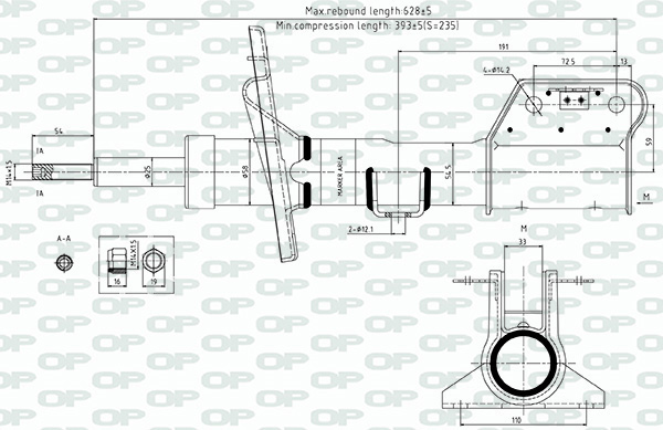 Amortisseur OPEN PARTS  ref. SAB8720.31