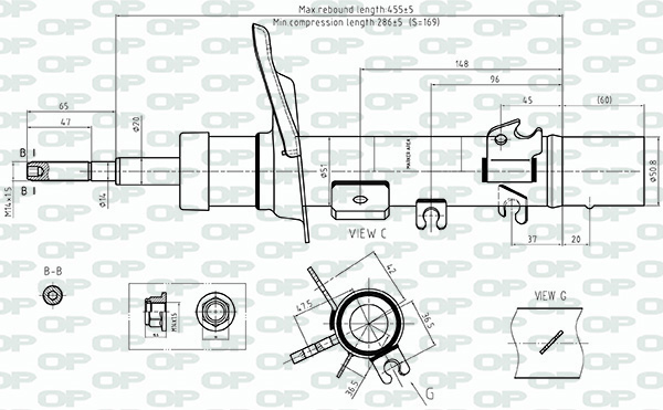 Amortisseur OPEN PARTS  ref. SAB8721.31