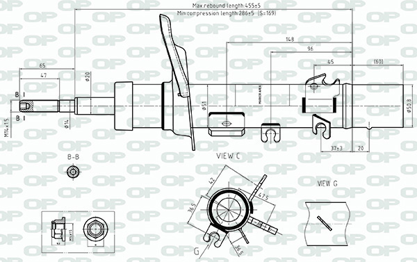 Amortisseur OPEN PARTS  ref. SAB8722.31